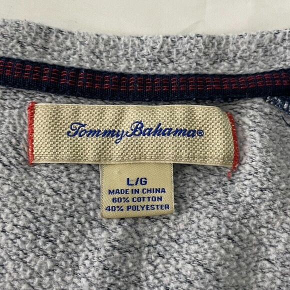 Tommy Bahama Blue Heather Long Sleeve Crewneck Sweater Size Large Men’s - Picture 5 of 9